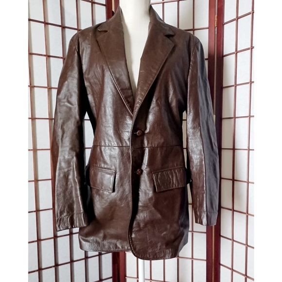 Ralph Edwards Men's Vintage Brown Leather Sports Jacket - Picture 9 of 16
